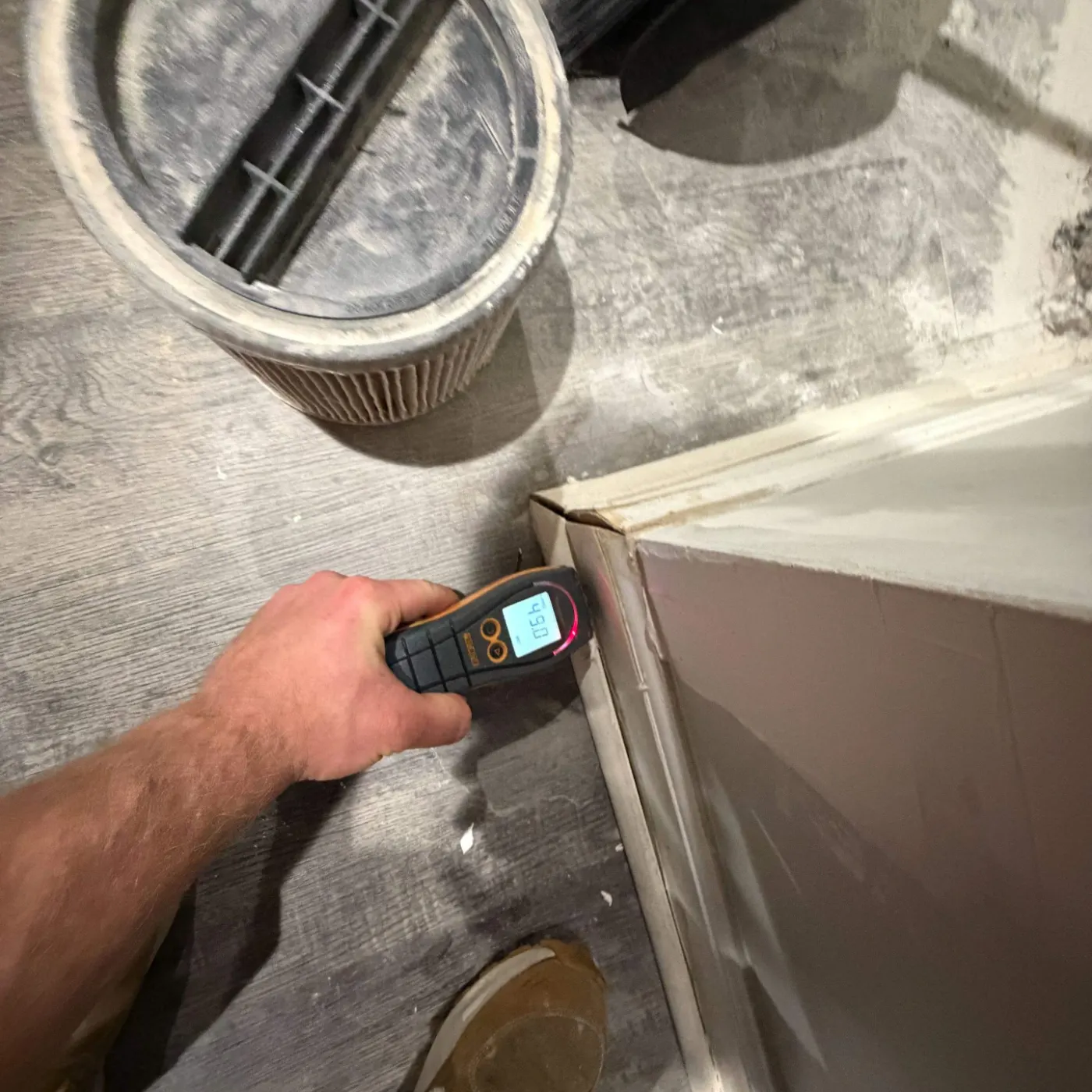 Air movers and dehumidifiers running in New Augusta Indiana home dry-out